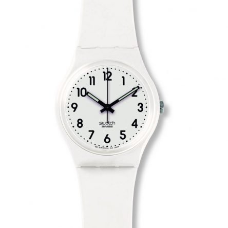 Unisex Swatch Just White Soft Originals Watch