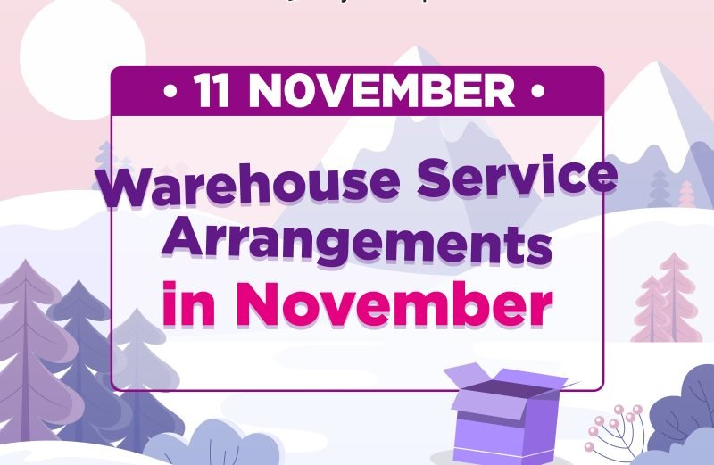 Warehouse Holiday Closures in November